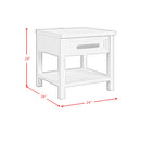 Avalanche 3PC Occasional Table Set in Antique White-Coffee Table & Two End Table