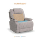 Zecliner Model 1 Latitudes Power Sleep Recliner with Power Headrest & Lumbar - Michael's Discount Furniture