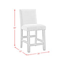 Seneca Counter Height Dining Set in Brown-Table and Four Chairs