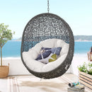 Hide Sunbrella� Fabric Swing Outdoor Patio Lounge Chair Without Stand