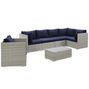 Repose 7 Piece Outdoor Patio Sunbrella� Sectional Set