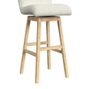 Cambrie UPH Swivel Bar Stool with Beige Boucle in Natural (2 Per Carton)