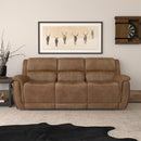 Beau Latitudes Power Reclining Sofa with Power Headrests - 5000006005 - Michael's Discount Furniture