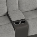 Hornet 2PC Living Room Set in Rancho Grey-Sofa & Loveseat