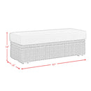 Carmona 6PC Conversion Set in Natural and Olefin Beige with Ottoman