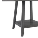 Seneca Counter Height Dining Set in Brown-Table and Four Chairs