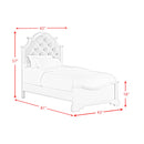 Eastwood Youth UPH Bedroom Set in Off-White