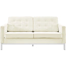 Loft 2 Piece Leather Loveseat and Armchair Set