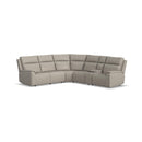 Vernon Power Reclining Sectional with Power Headrest, Lumbar, Heat, & Massage - 5000-1592-SECTP5-38601 - Michael's Discount Furniture
