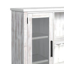 Rogen Rustic Buffet & Hutch with LED in Rustic White