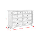Glenmore 8-Drawer Dresser in Aged Grey