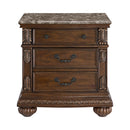Cadenza Nightstand with USB-C in Brown