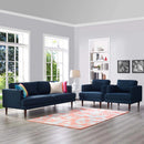 Agile 3 Piece Upholstered Fabric Set