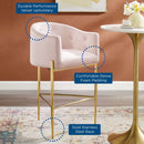 Savour Tufted Performance Velvet Bar Stool