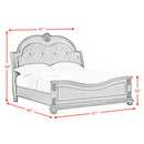 Cadenza UPH Bedroom Set with Black PU in Brown