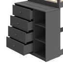 Bunk Bed (T/T) w/4 Drawers & 3 Compartments