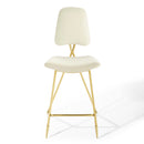 Ponder Performance Velvet Bar Stool