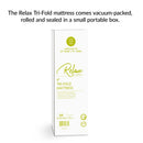 Relax 25 x 75 x 4 Tri-Fold Mattress Topper