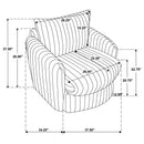 Sarco Swivel Accent Chair - Michael's Discount Furniture