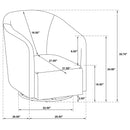 Mossbrook Swivel Accent Chair - Michael's Discount Furniture