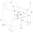 Winter Swivel Accent Chair - Michael's Discount Furniture