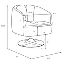 Dave Swivel Accent Chair - Michael's Discount Furniture