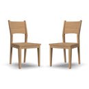 Normandy Pair of Wood Dining Chairs - Michael's Discount Furniture