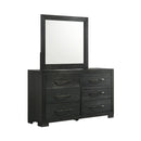 Allan Panel Bedroom Set in Black