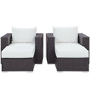 Convene 4 Piece Outdoor Patio Sectional Set