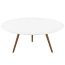 Lippa 36" Round Wood Top Coffee Table with Tripod Base