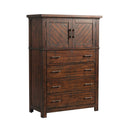 Jax Platform Storage Bedroom Set in Cherry