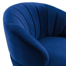 Billow Tufted Performance Velvet Swivel Chair