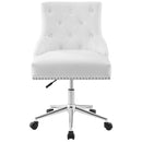 Regent Tufted Button Swivel Faux Leather Office Chair
