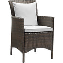 Conduit Outdoor Patio Wicker Rattan Dining Armchair