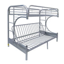 Eclipse Silver Bunk Bed (Twin/Full/Futon)