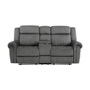 9204CC-2 - Double Reclining Love Seat with Center Console - Michael's Discount Furniture