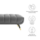 Adept 60" Performance Velvet Bench