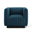 Conjure Tufted Upholstered Fabric Armchair