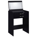 Danbury Makeup Vanity Table with LED Mirror and Stool - Michael's Discount Furniture