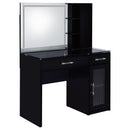 Flora Makeup Vanity Table with LED Mirror and Stool - Michael's Discount Furniture