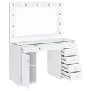 Acena Makeup Vanity Table with LED Mirror - Michael's Discount Furniture