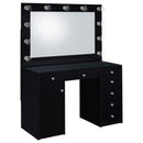 Acena Makeup Vanity Table with LED Mirror - Michael's Discount Furniture