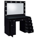 Acena Makeup Vanity Table with LED Mirror - Michael's Discount Furniture