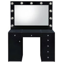 Acena Makeup Vanity Table with LED Mirror - Michael's Discount Furniture