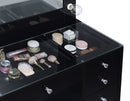 Acena Makeup Vanity Table with LED Mirror - Michael's Discount Furniture