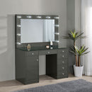 Acena Makeup Vanity Table with LED Mirror - Michael's Discount Furniture