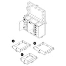 Acena Makeup Vanity Table with LED Mirror - Michael's Discount Furniture