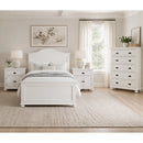 Kona Bedroom Set with 2 Nightstands in White