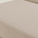 Sedona Outdoor Patio Eucalyptus Wood Sectional Sofa Armless Chair