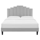 Elise King Performance Velvet Platform Bed